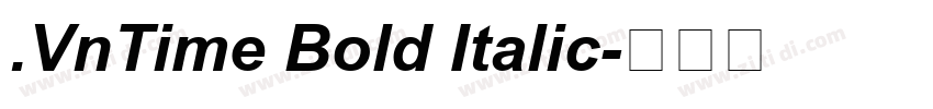 .VnTime Bold Italic字体转换